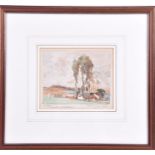 William-Lee Hankey (1869-1952) British 'Picardy', watercolour, signed in pencil with dedication