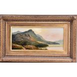 19th century British School a Scottish lakeside mountainous landscape, unsigned, in the manner of