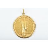 A gold medal celebrating the 75th anniversary of IL Banco Ambrosiano 1896 - 1971 by S. Johnson and