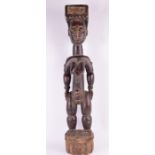Tribal Art: An Attie figure (Ivory Coast) Ca mid 20th century, 87 cm high.