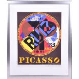 Robert Indiana (1928 - 2018) American 'Picasso, 1974', a limited edition screenprint in colours,