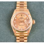 A Rolex Oyster Perpetual DateJust ref. 69178 18ct yellow gold and diamond ladies automatic