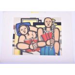 Fernand Léger (1881-1955) French 'La Lecture', original coloured serigraph with hand written