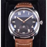 A Panerai Radiomir California 1950 Collection Brevettato mechanical wristwatch the back dial with