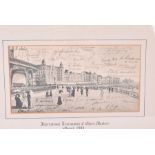 A signed print, titled 'International Tournament of Chess Masters, Ostend, 1906' the printed