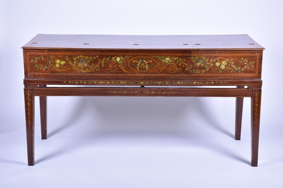 A Regency mahogany spinet / pianoforte by Thomas Preston of 76 Dean Street, London, the entire - Image 2 of 17