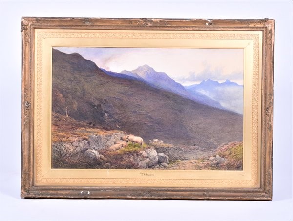 A mid 19th century, British school, watercolour on paper of 'Skye N.B' (Scotland) signed AWW, 70.