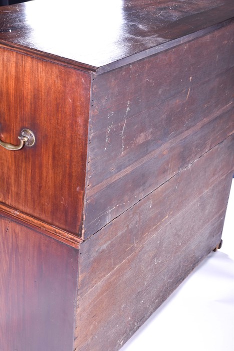 A George III period mahogany desk secretaire in the manner of Thomas Chippendale, the drop front top - Image 19 of 24