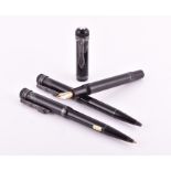 A Mont Blanc limited edition 'Imperial Dragon' fountain pen, ballpen and pencil set released in