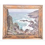 Attributed to Charles Walter Simpson, R.I. (1885-1971) British 'Lamorna' depicting a Cornish coastal