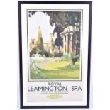 An early 20th century British Railway poster: Leamington Spa after Claude H Buckle, printed by