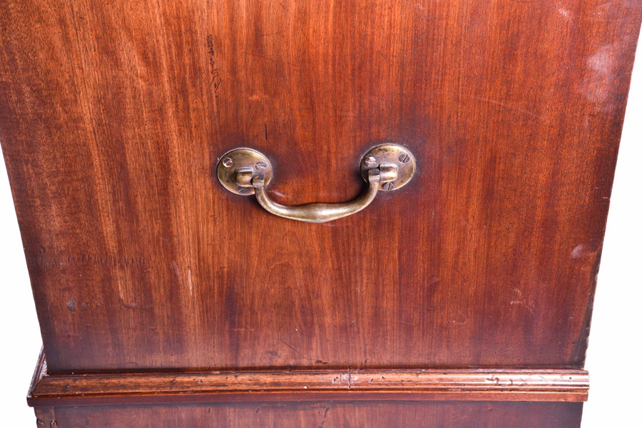 A George III period mahogany desk secretaire in the manner of Thomas Chippendale, the drop front top - Image 17 of 24