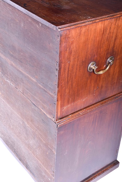 A George III period mahogany desk secretaire in the manner of Thomas Chippendale, the drop front top - Image 20 of 24