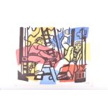 Fernand Léger (1881-1955) French 'Les Constructeurs', coloured lithograph, signed within plate, 50