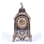 A large French 18th century ormolu mounted Boulle work bracket clock the case with inlaid brass