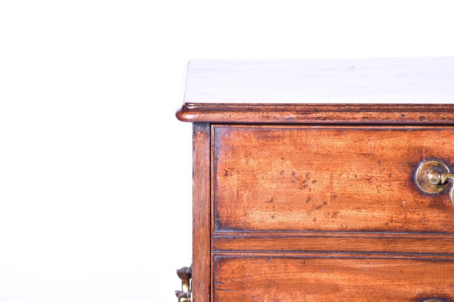 A George III period mahogany desk secretaire in the manner of Thomas Chippendale, the drop front top - Image 2 of 24