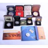 A collection of nine boxed silver proof commemorative coins comprising: 2005 '1915 Gallipoli' $1,