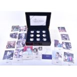 A Royal Mint 2006 Queen Elizabeth II Eightieth Birthday silver proof coin collection in fitted case,