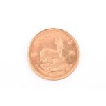 A South Africa 1975 Krugerrand  1oz fine gold.