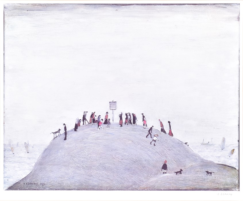 Laurence Stephen Lowry RBA RA (1887-1976) British a limited edition signed print, 'The Noticeboard', - Image 2 of 6