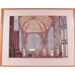 Edward Bawden CBE RA (1903 - 1989) British 'Leadenhall' edition 71/75, signed lower right, framed