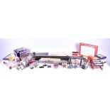 A large quantity of boxed and loose Hornby and Bachmann OO Gauge railway accessories to include