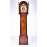 A Scottish George III mahogany longcase clock by Will Martin of Glasgow the domed top dial with