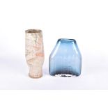 A Geoffrey Baxter for Whitefriars glass 'shoulder' vase  pattern n. 9678, in indigo, designed by