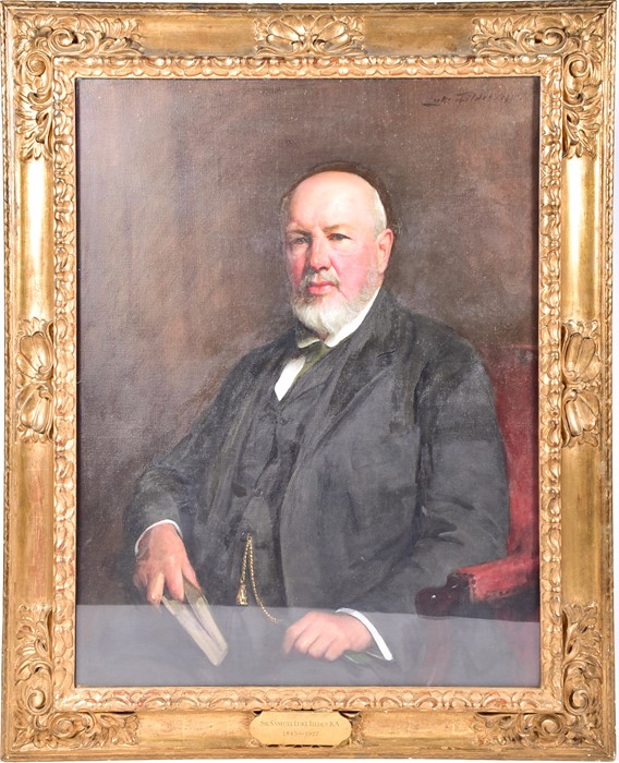 Sir Samuel Luke Fildes RA (1843-1927) British 'Henry John Gardiner', depicted seated in a suit,