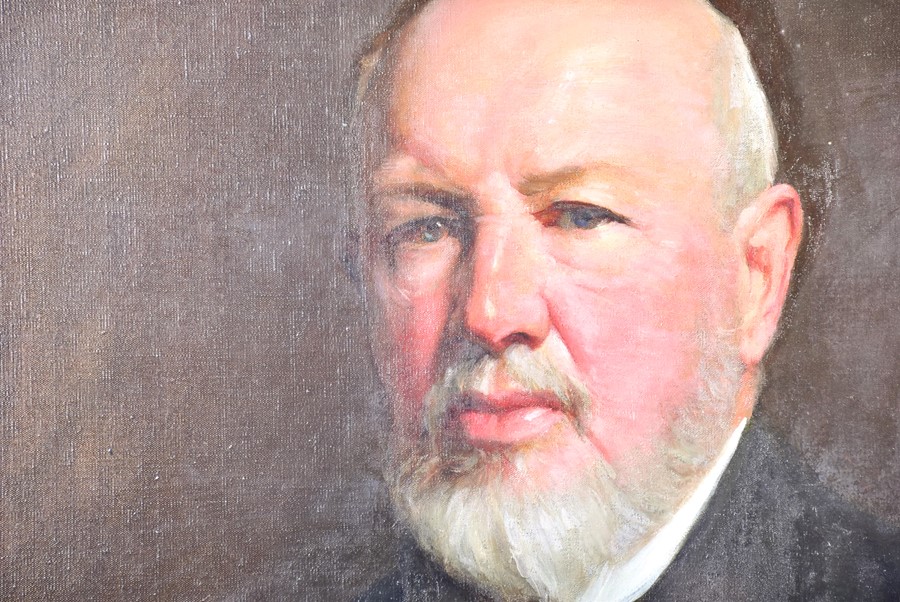 Sir Samuel Luke Fildes RA (1843-1927) British 'Henry John Gardiner', depicted seated in a suit, - Image 4 of 11