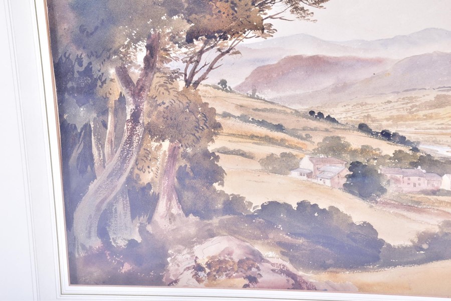 Attributed to David Hall McKewan (1817-1873) British 'A hamlet in a mountain valley', watercolour - Image 6 of 7