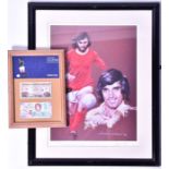 A limited edition print signed by George Best 'Belfast Boy', signed in pencil by Best to the margin,