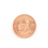 A South Africa 1975 Krugerrand  1oz fine gold.