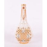 A 19th century Aesthetic period Royal Worcester reticulated perfume bottle in the manner of George