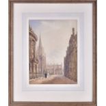 Joseph Murray Ince (1806-1859) British 'Oxford' watercolour on paper, framed and glazed, Thomas