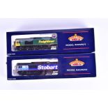 Two boxed Bachmann Branch-Line locomotives comprising: 32-977 Class 66/9 Diesel DRS/Stobart Rail