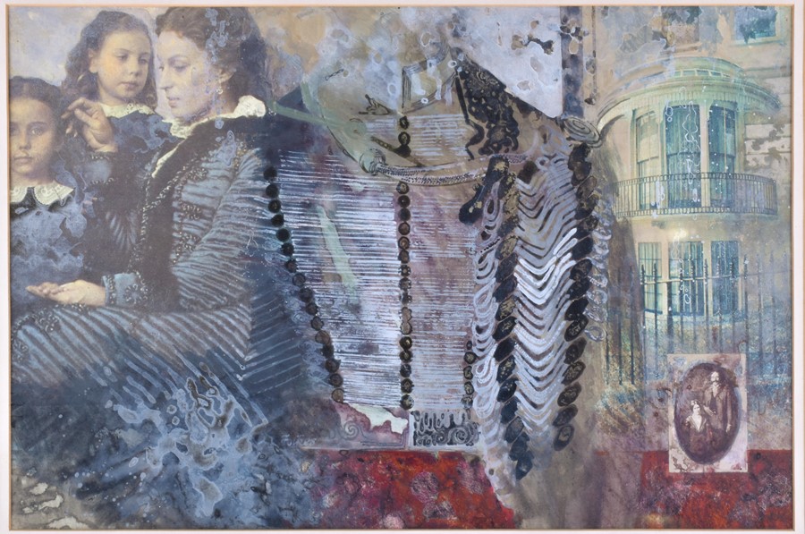 Peter Leonard Folkes (b 1923) British 'Even my memories are faded', signed within the artwork, mixed - Bild 2 aus 5