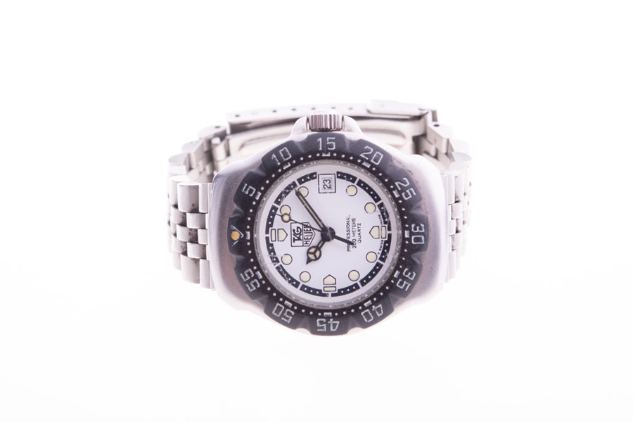 A Tag Heuer Professional Formula 1 ladies stainless steel wristwatch the white dial with roundel - Image 3 of 8