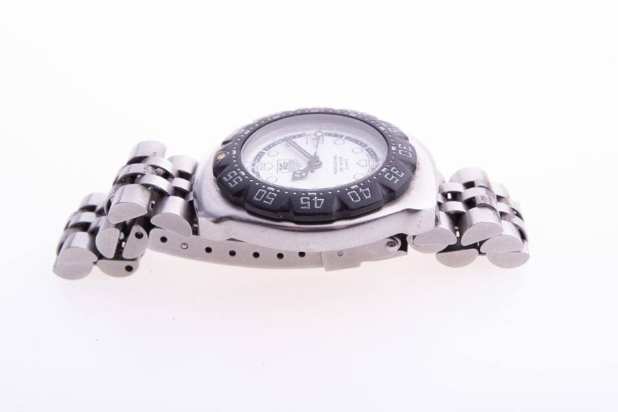 A Tag Heuer Professional Formula 1 ladies stainless steel wristwatch the white dial with roundel - Image 5 of 8