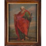 Italian School, 19th century depicting Saint Paul Apostle, unsigned, oil on canvas, within a