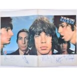 The Rolling Stone: a 1976 Black & Blue signed tour programme  with signatures to the front and