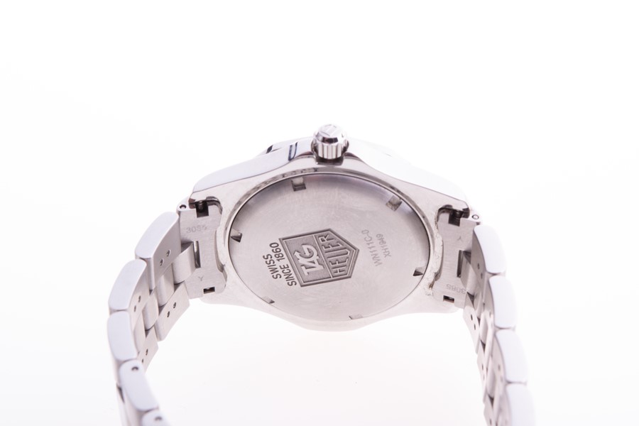 A Tag Heuer stainless steel wristwatch the silvered dial with luminous baton hour markers and date - Image 2 of 8