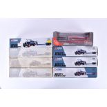 A group of 7 boxed Corgi Heavy Haulage 1:50 scale diecast models each no. 16701 Wrekin Scammel