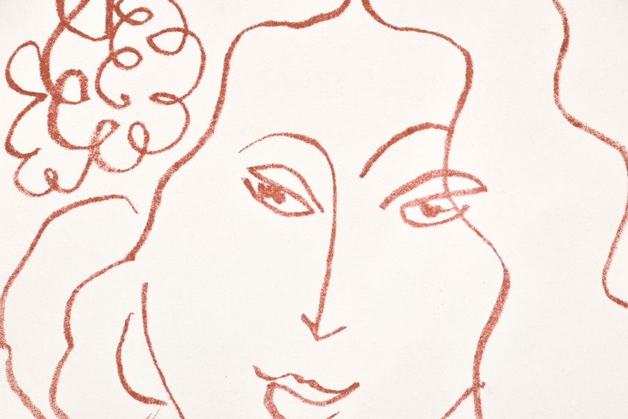 Henri Matisse (1869-1954) French 'Florilège des Amours de Ronsard' (from), depicting the portrait of - Image 3 of 8