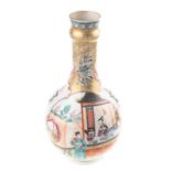 A Chinese Export porcelain Famille Rose bottle vase Qianlong period, with Mandarin pattern