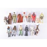 A collection of fifteen original loose Star Wars figures comprising: Prune Face, Princess Leia