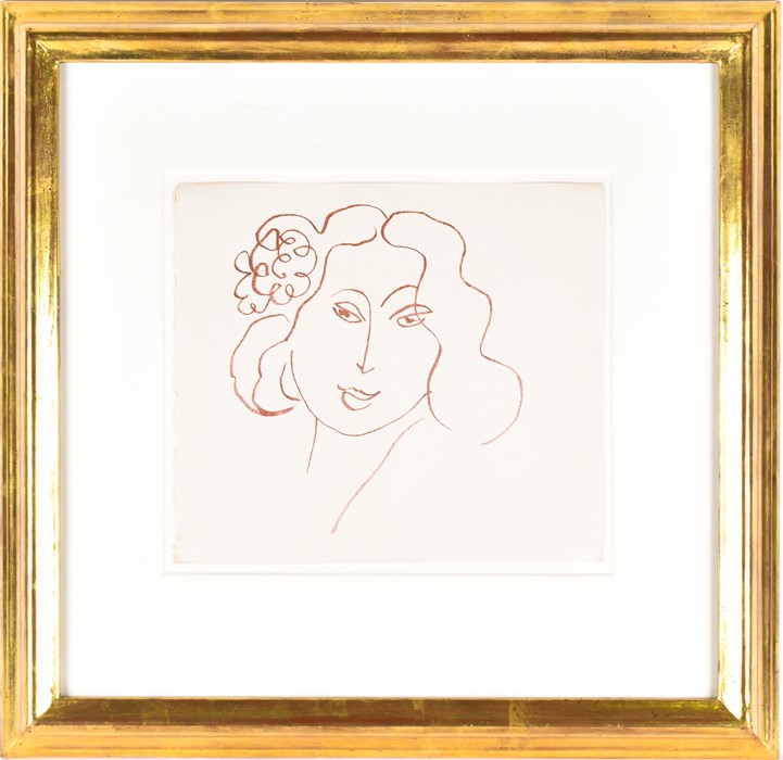 Henri Matisse (1869-1954) French 'Florilège des Amours de Ronsard' (from), depicting the portrait of - Image 5 of 8