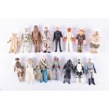 A collection of fifteen original loose Star Wars figures comprising: Imperial Tie Fighter Pilot,