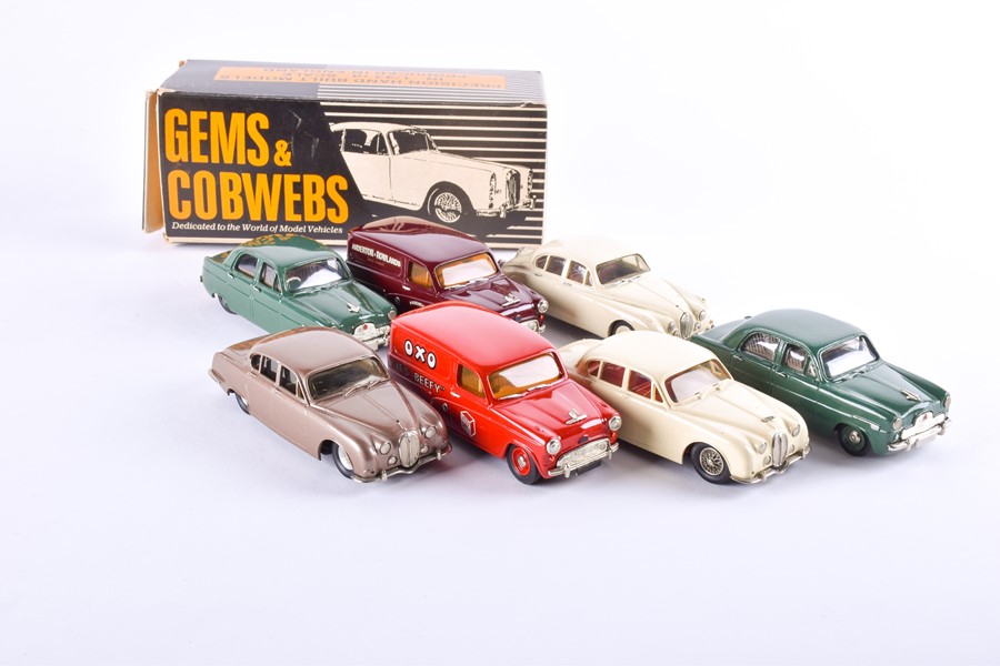 A collection of Gems & Cobwebs diecast models to include two 1951 1/43 Ford Zephyr 6 Saloon (one