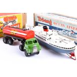 Two boxed Triang vintage models comprising RMS Pretoria Castle clockwork Ocean Liner and a Minic No.